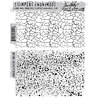 Stampers Anonymous Cling Stamps Cracks & Specks (CMS186)