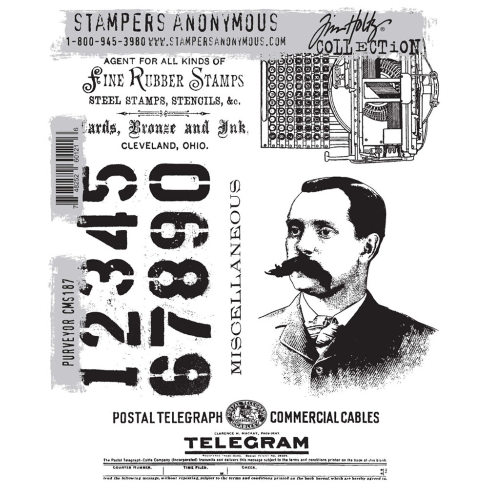 Stampers Anonymous Cling Stamps Purveyor (CMS187)