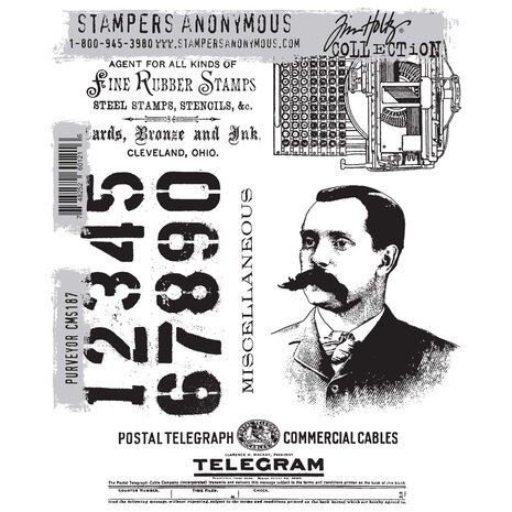 Stampers Anonymous Cling Stamps Purveyor (CMS187)