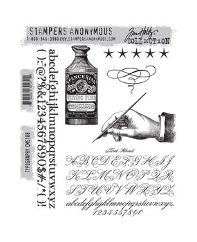 Stampers Anonymous Cling Stamps Typography (CMS188)