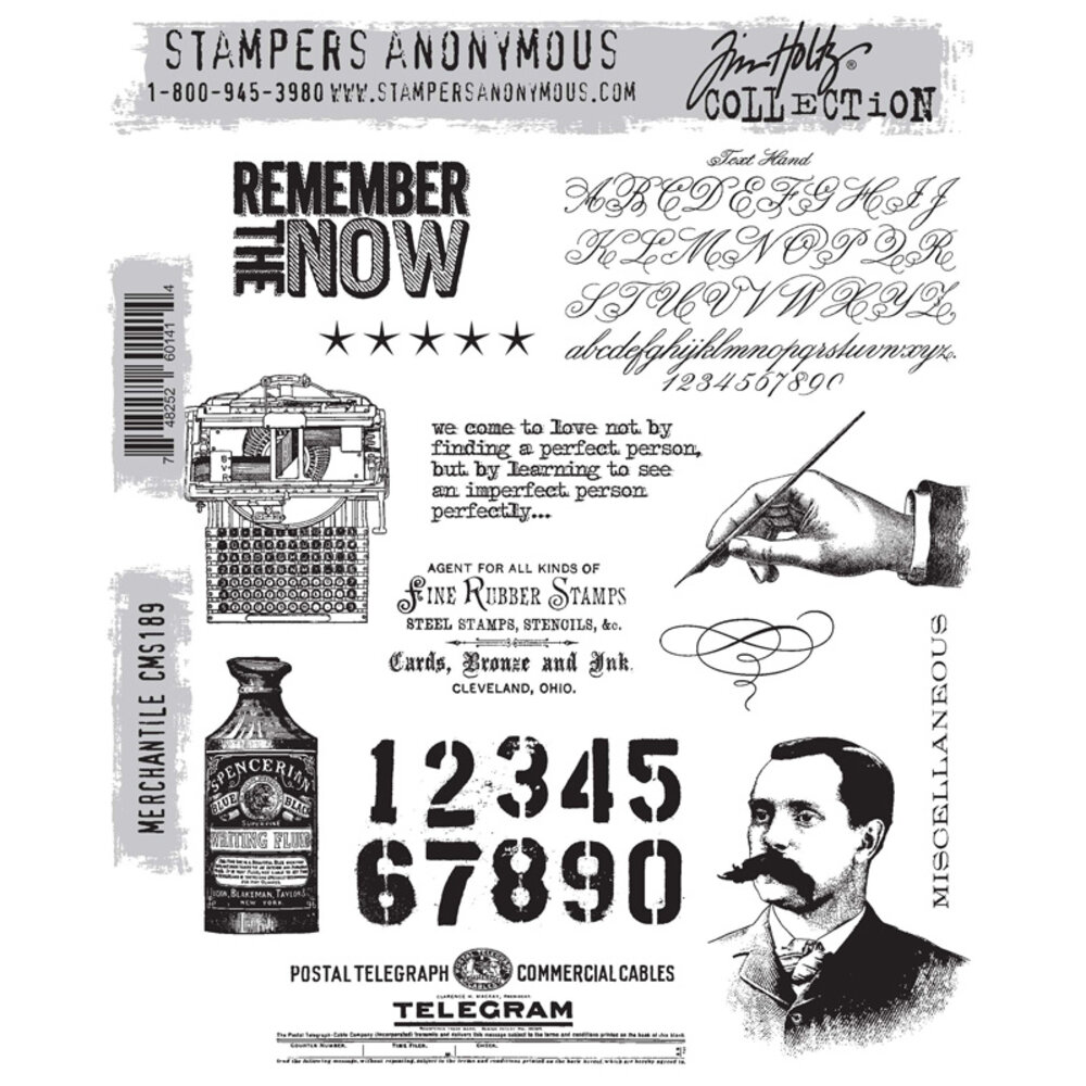 Stampers Anonymous Cling Stamps Merchantile (CMS189)