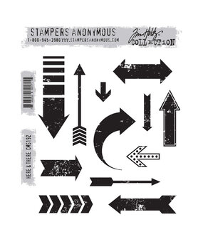 Stampers Anonymous Cling Stamps Here & There (CMS192)