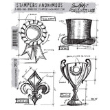 Stampers Anonymous Cling Stamps High Society Blueprints (CMS193)