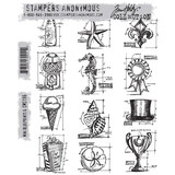 Stampers Anonymous Cling Stamps Mini Blueprints 6 (CMS196)