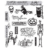 Stampers Anonymous Cling Stamps Mini Halloween 4 (CMS198)