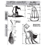 Stampers Anonymous Cling Stamps Halloween Blueprint 3 (CMS200)