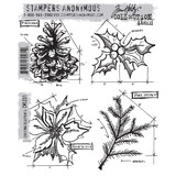 Stampers Anonymous Cling Stamps Christmas Blueprint 4 (CMS201)