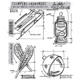 Stampers Anonymous Cling Stamps Christmas Blueprint 5 (CMS202)