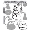 Stampers Anonymous Cling Stamps Halftone Christmas (CMS204)