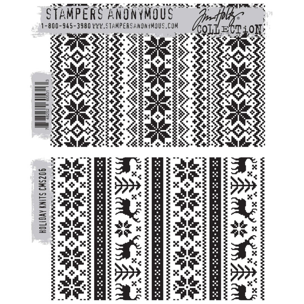 Stampers Anonymous Cling Stamps Holiday Knits (CMS206)