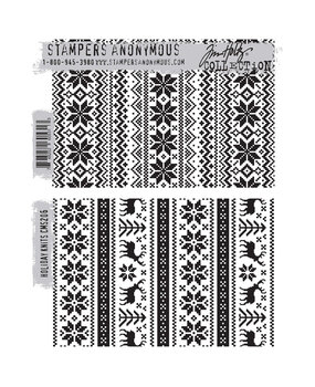 Stampers Anonymous Cling Stamps Holiday Knits (CMS206)