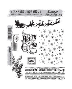 Stampers Anonymous Cling Stamps Christmas Nostalgia (CMS207)