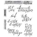 Stampers Anonymous Cling Stamps Handwritten Holidays 2 (CMS209)