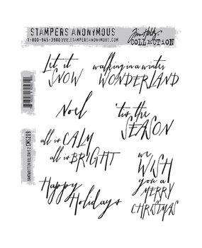 Stampers Anonymous Cling Stamps Handwritten Holidays 2 (CMS209) Stampers Anonymous Cling Stamps Handwritten Holidays 2 (CMS209)