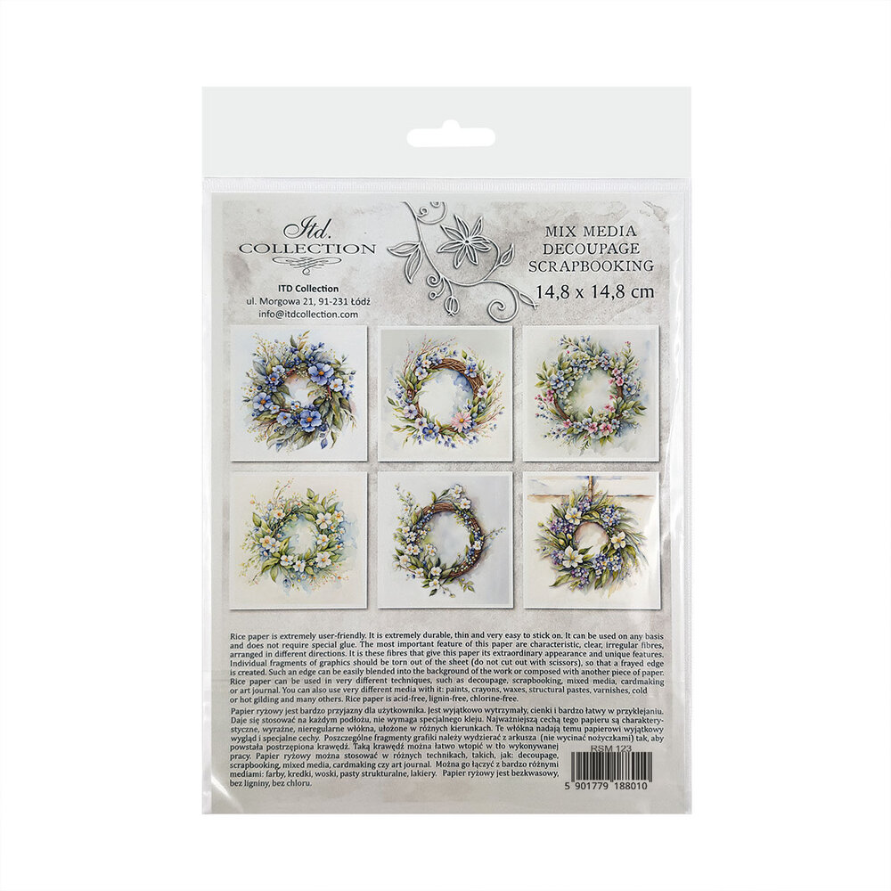 ITD Collection 6x6 Inch Rice Paper Set (RSM 123)