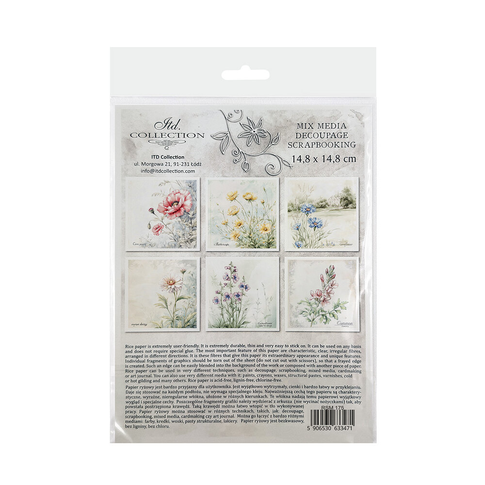 ITD Collection 6x6 Inch Rice Paper Set (RSM 175) ITD Collection 6x6 Inch Rice Paper Set (RSM 175)