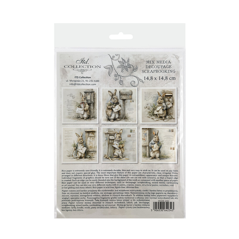 ITD Collection 6x6 Inch Rice Paper Set (RSM 240)