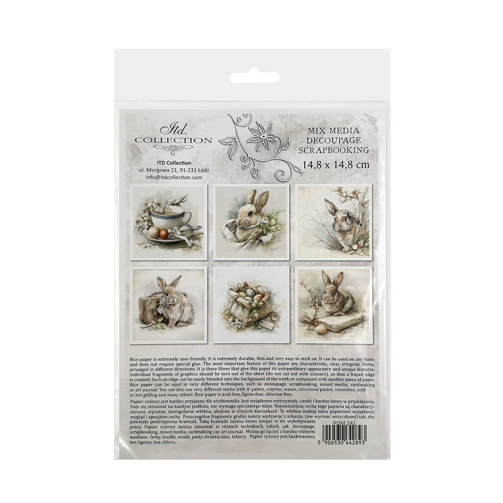 ITD Collection 6x6 Inch Rice Paper Set (RSM 242)