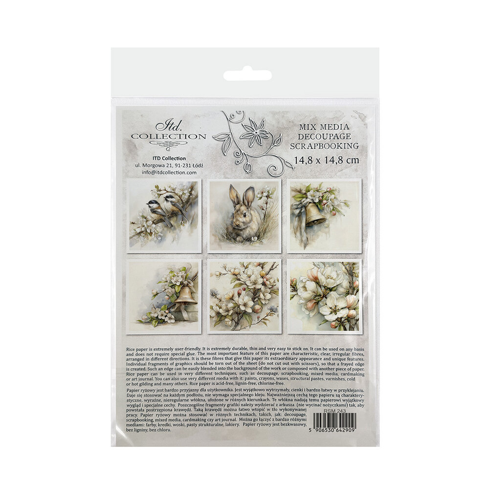 ITD Collection 6x6 Inch Rice Paper Set (RSM 243)