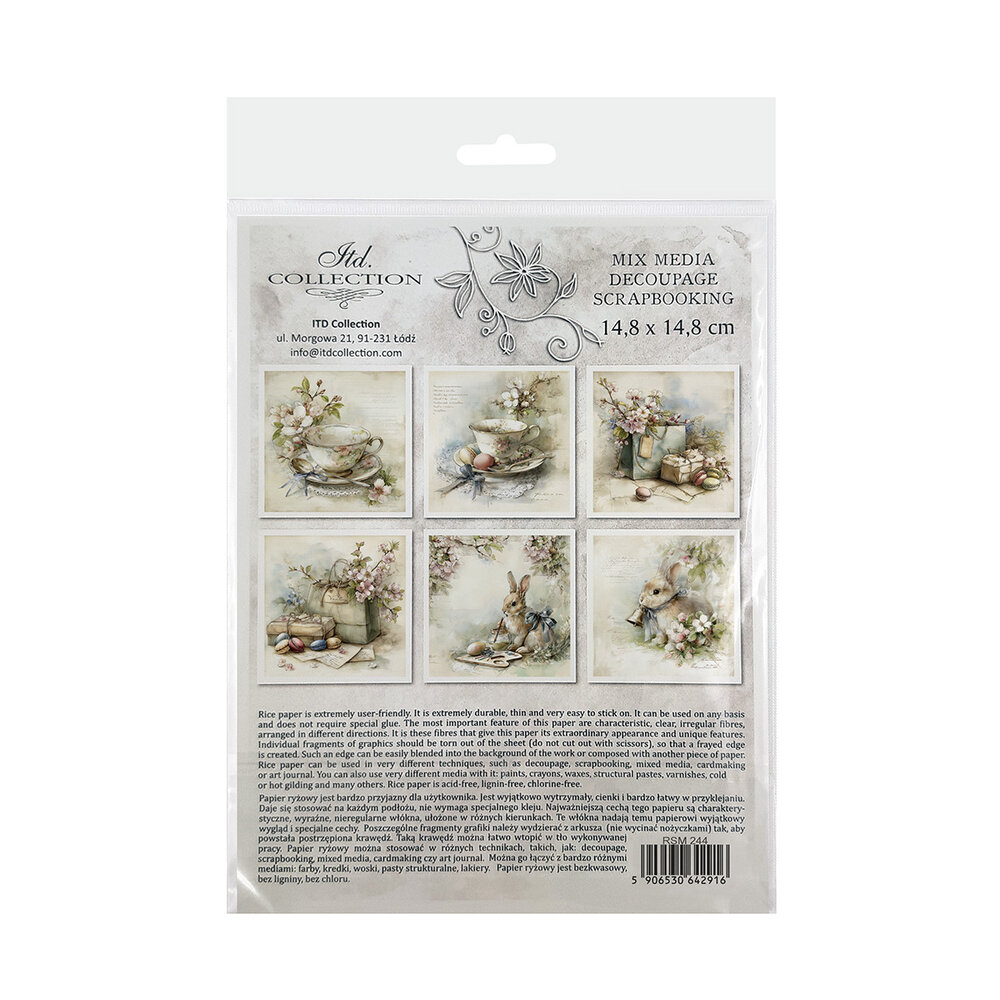 ITD Collection 6x6 Inch Rice Paper Set (RSM 244)