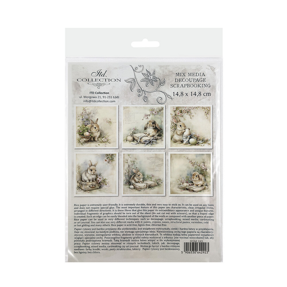 ITD Collection 6x6 Inch Rice Paper Set (RSM 245)
