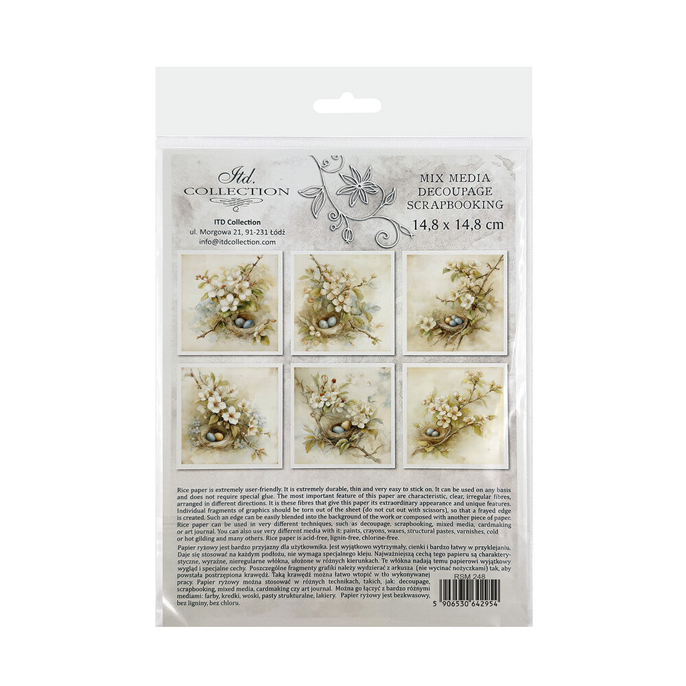 ITD Collection 6x6 Inch Rice Paper Set (RSM 248)