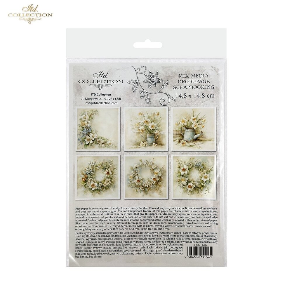 ITD Collection 6x6 Inch Rice Paper Set (RSM 249)