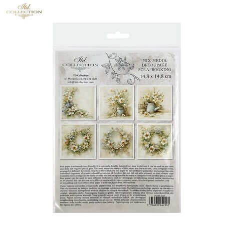 ITD Collection 6x6 Inch Rice Paper Set (RSM 249)