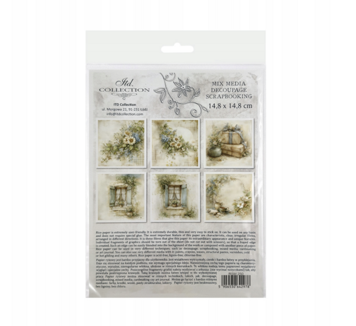 ITD Collection 6x6 Inch Rice Paper Set (RSM 250)