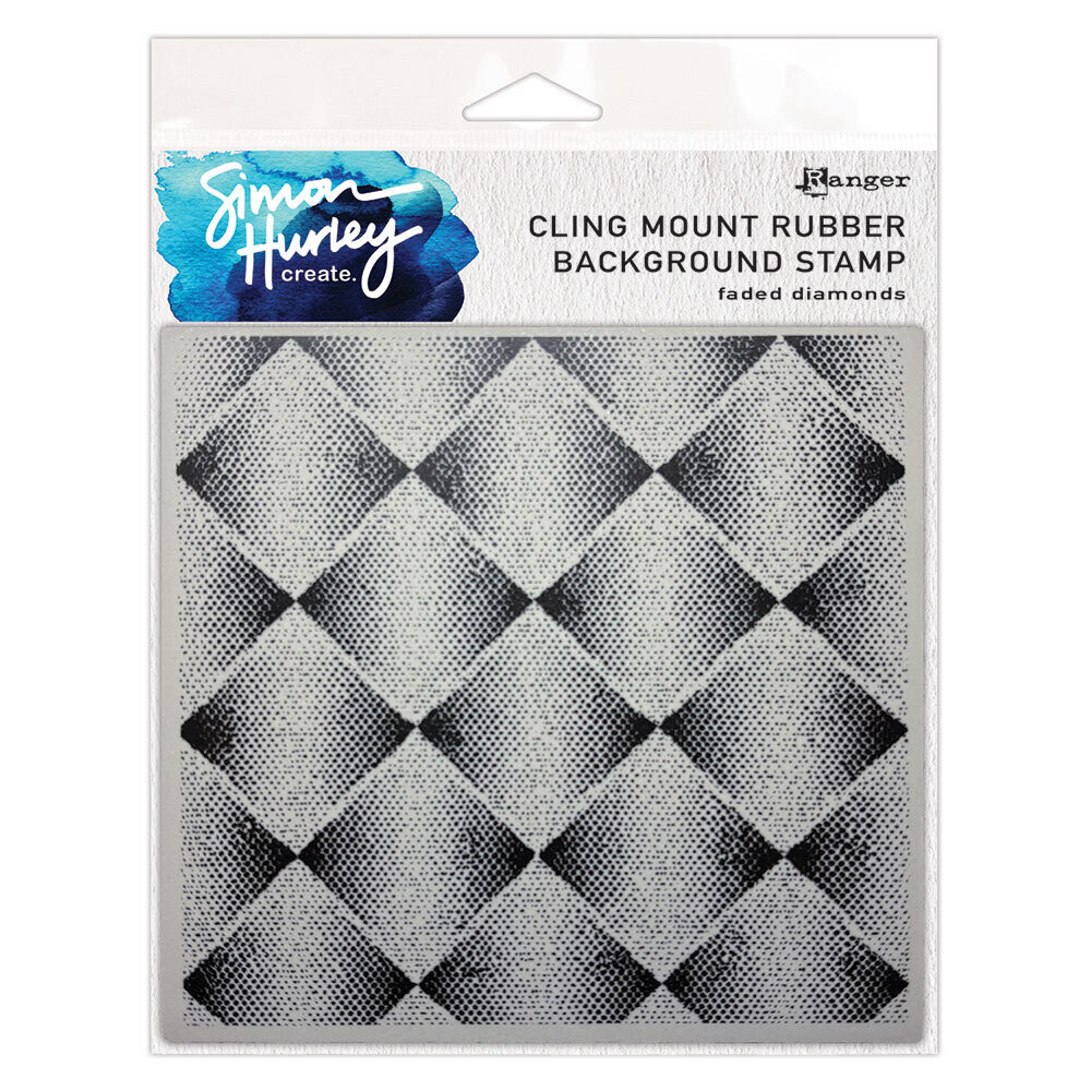 Simon Hurley Create Faded Diamonds Cling Stamps (HUR93558)