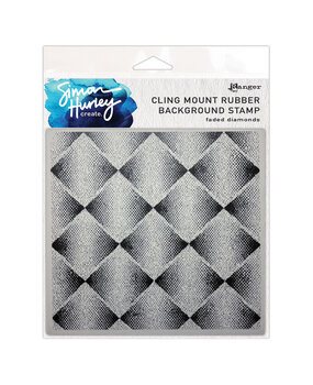 Simon Hurley Create PRE-ORDER Faded Diamonds Cling Stamps (HUR93558)