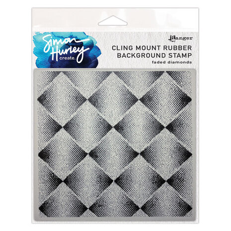 Simon Hurley Create Faded Diamonds Cling Stamps (HUR93558)
