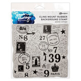 Simon Hurley Create Postal Collage Cling Stamps (HUR93565)
