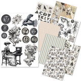 Ciao Bella Papercrafting Typographic A5 Mixed Rice Papers (CBRS037)