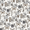 Ciao Bella Papercrafting Typographic A5 Mixed Rice Papers (CBRS037)