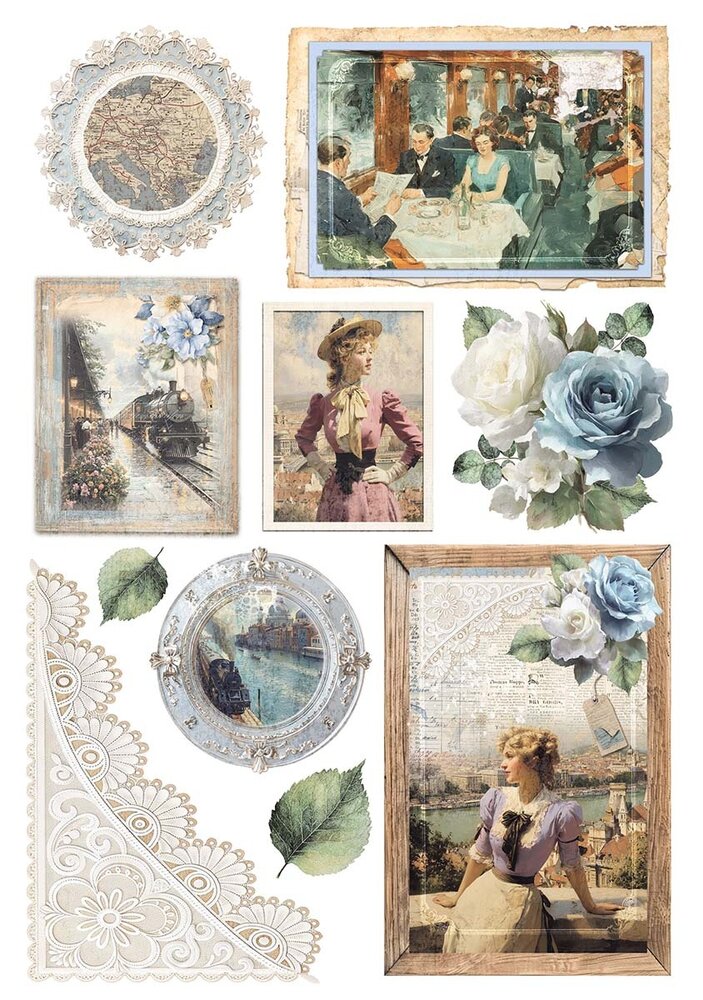 Ciao Bella Papercrafting Eastern Journey A4 Mixed Rice Papers (CBRA012)