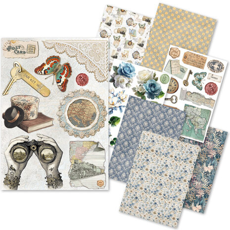 Ciao Bella Papercrafting PRE-ORDER Eastern Journey A5 Mixed Rice Papers (CBRS038)