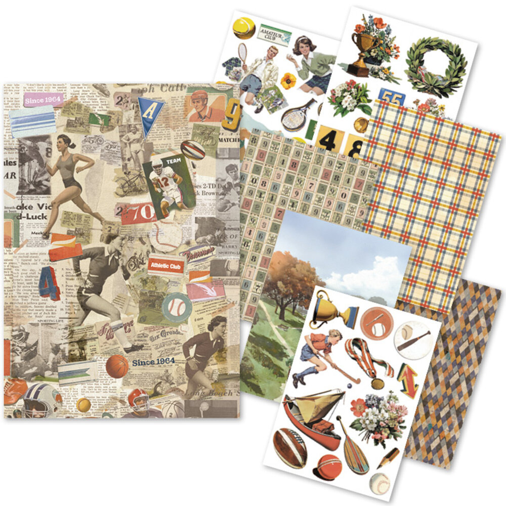 Ciao Bella Papercrafting Sports Days A5 Mixed Rice Papers (CBRS039)