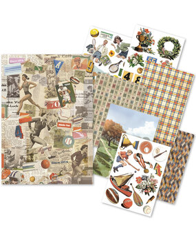 Ciao Bella Papercrafting Sports Days A5 Mixed Rice Papers (CBRS039)