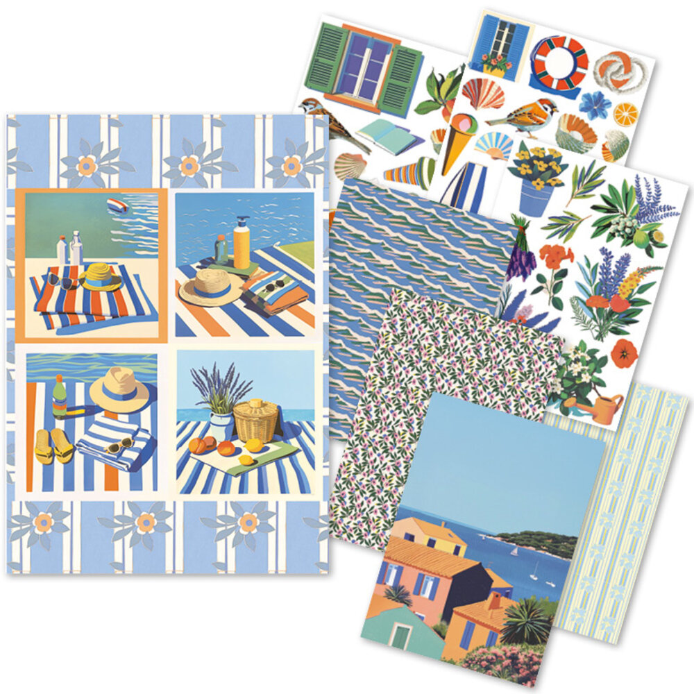 Ciao Bella Papercrafting Riviera Dream A5 Mixed Rice Papers (CBRS040)