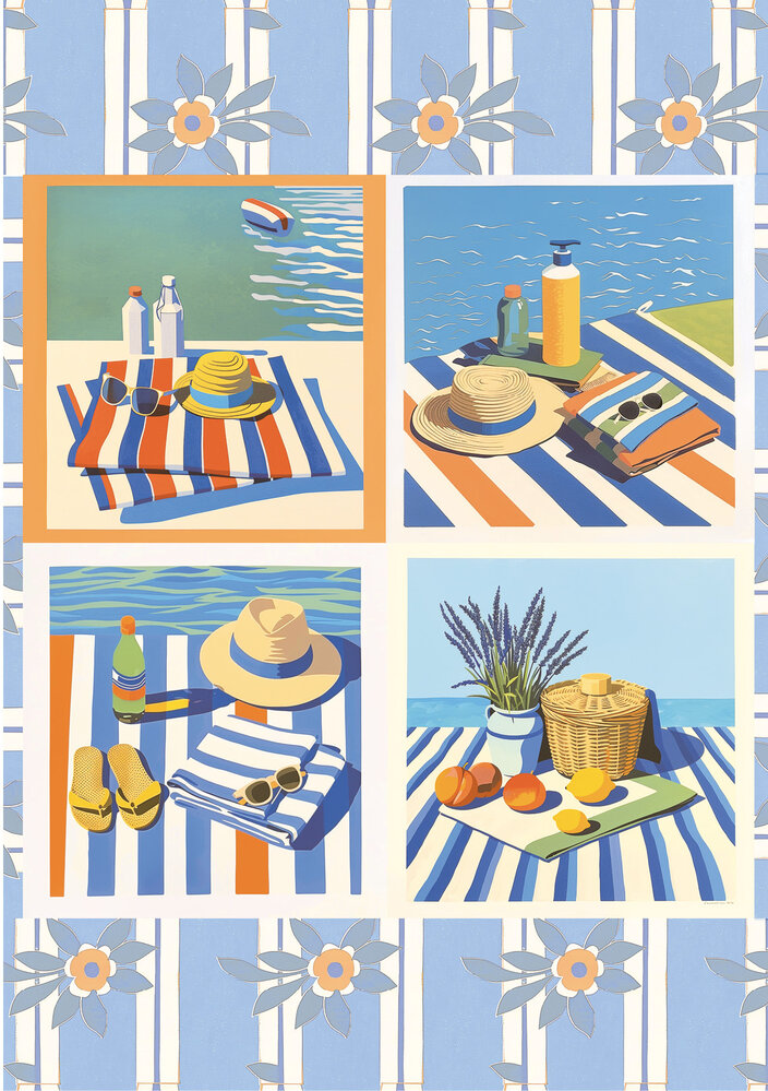 Ciao Bella Papercrafting Riviera Dream A5 Mixed Rice Papers (CBRS040)
