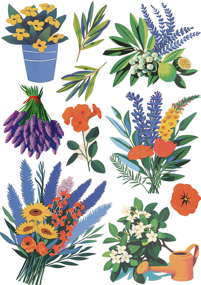 Ciao Bella Papercrafting PRE-ORDER Riviera Dream A5 Mixed Rice Papers (CBRS040)