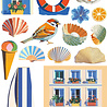 Ciao Bella Papercrafting Riviera Dream A5 Mixed Rice Papers (CBRS040)