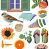 Ciao Bella Papercrafting Riviera Dream A5 Mixed Rice Papers (CBRS040)