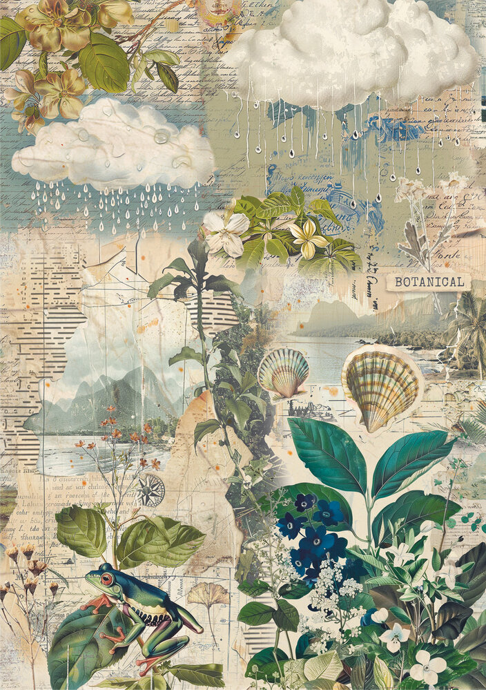 Ciao Bella Papercrafting PRE-ORDER Jungle Vibes A5 Mixed Rice Papers (CBRS041)