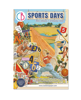 Ciao Bella Papercrafting Sports Days A4 Junk Journal Ephemera Book (CBB024)