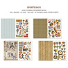 Ciao Bella Papercrafting Sports Days A4 Junk Journal Ephemera Book (CBB024)