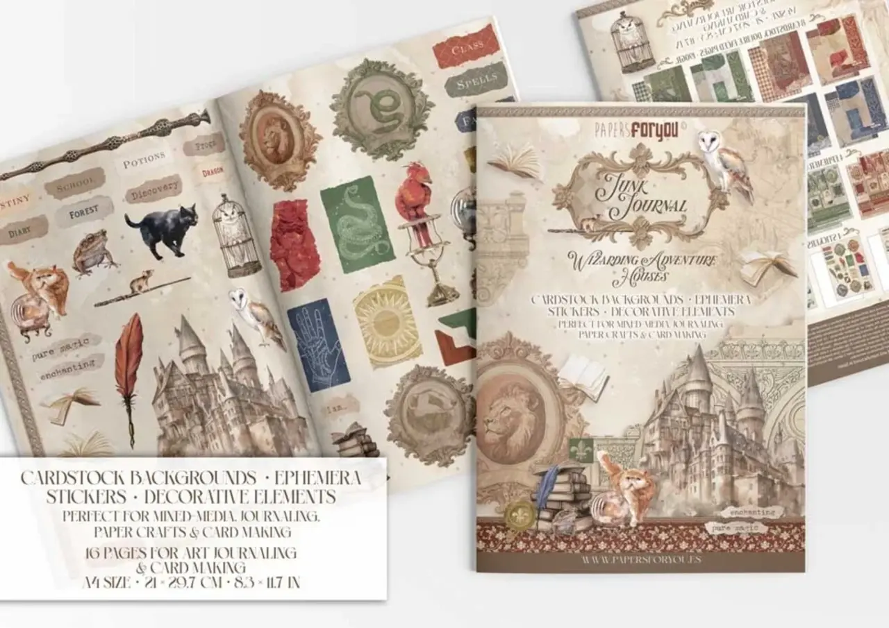 Papers For You Wizarding Adventure Houses A4 Junk Journal (PFY-15964) Papers For You Wizarding Adventure Houses A4 Junk Journal (PFY-15964)
