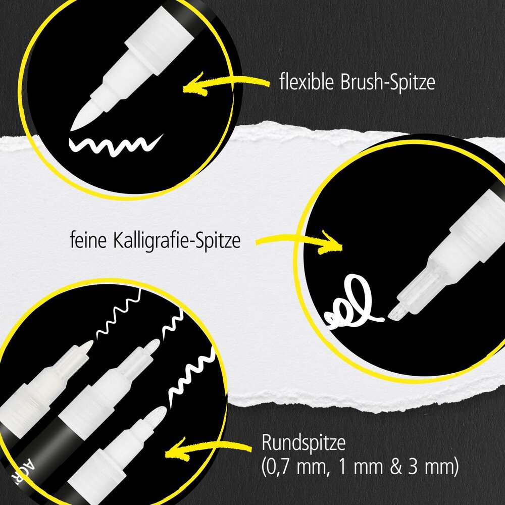 ONLINE White Lettering Set (18511)