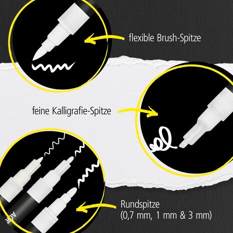 ONLINE White Lettering Set (18511)